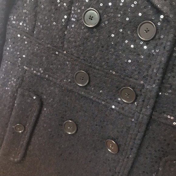 Loft Navy Blue Sequin Jacket - Picture 4 of 5